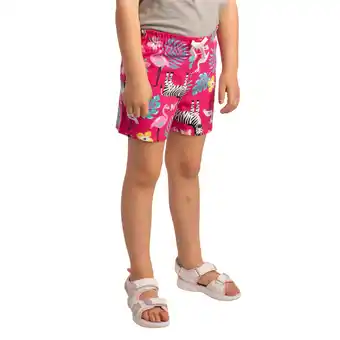 Giant Tiger Monkey Bars Girl's All-Over Printed Knit Shorts with Drawstring offer