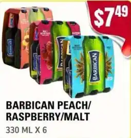 Atiya's Fresh Farm Barbican peach/raspberry/malt offer