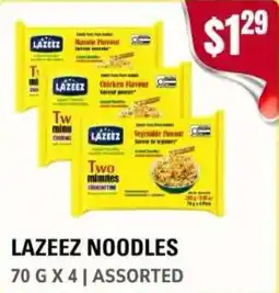 Atiya's Fresh Farm Lazeez noodles offer