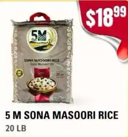 Atiya's Fresh Farm 5 M Sona Masoori Rice offer