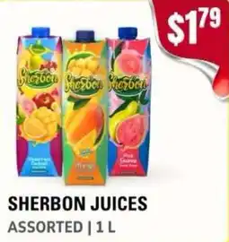 Atiya's Fresh Farm Sherbon juices assorted offer