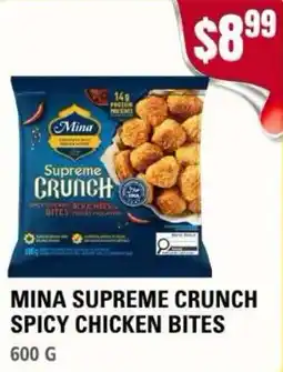 Atiya's Fresh Farm Mina supreme crunch spicy chicken bites offer