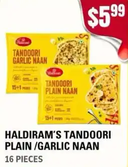 Atiya's Fresh Farm Haldiram's tandoori plain /garlic naan offer