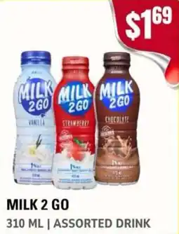 Atiya's Fresh Farm Milk 2 Go assorted drink offer