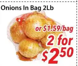 Bestco Food Mart Onions In Bag 2Lb offer