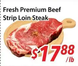 Bestco Food Mart Fresh Premium Beef Strip Loin Steak offer
