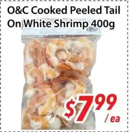 Bestco Food Mart O&C Cooked Peeled Tail On White Shrimp offer