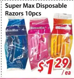 Bestco Food Mart Super Max Disposable Razors 10pcs offer
