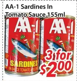 Bestco Food Mart AA-1 Sardines In Tomato Sauce offer