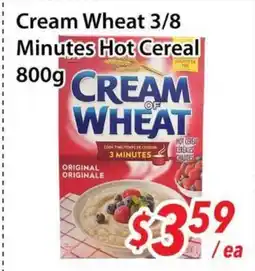Bestco Food Mart Cream Wheat 3/8 Minutes Hot Cereal offer