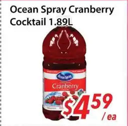 Bestco Food Mart Ocean Spray Cranberry Cocktail offer