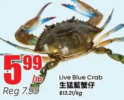 Btrust Supermarket Live Blue Crab offer