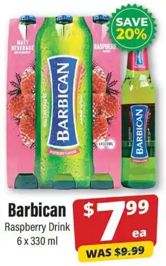 Barbican Raspberry Drink