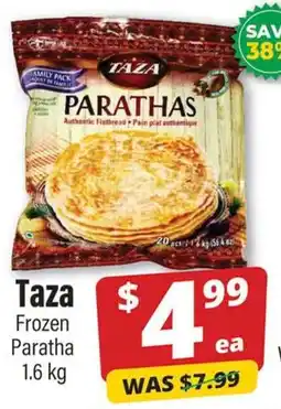 Iqbal Foods Taza Frozen Paratha offer