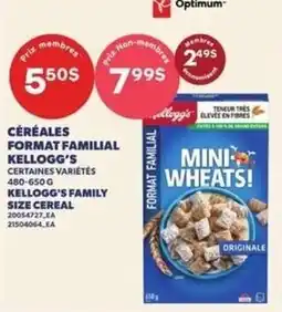 Provigo Kellogg's mini wheats! original offer