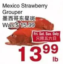 First Choice Supermarket Mexico Strawberry Grouper offer