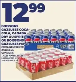 Provigo Boissons gazeuses coca-cola, canada dry ou sprite ou boissons gazeuses pepsi offer