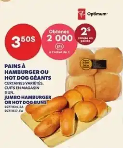 Provigo Optimum jumbo hamburger or hot dog buns offer