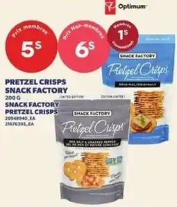 Provigo Snack Factory pretzel crisps offer