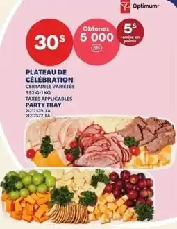 Provigo Optimum party tray offer