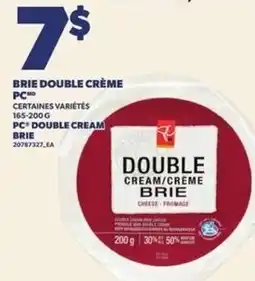 Provigo PC double cream brie offer