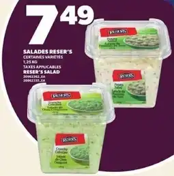 Provigo Reser's salad offer