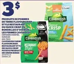 Provigo Cavendish restaurant style or quick crisp potato products or onion rings offer