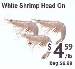 Blue Sky Supermarket White Shrimp Head On offer