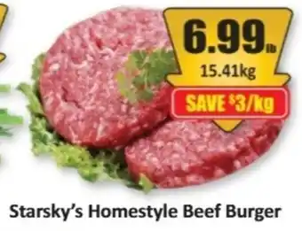 Starsky's Homestyle Beef Burger