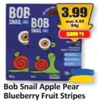 Bob Snail Apple Pear Blueberry Fruit Stripes