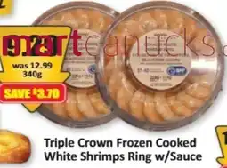 Starsky Triple Crown Frozen Cooked White Shrimps Ring w/Sauce offer