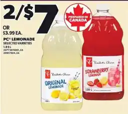 Loblaws PC lemonade offer