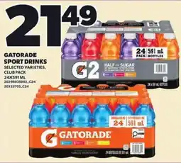 Loblaws Gatorade sport drinks offer