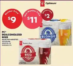 Loblaws PC de-alcoholized beer offer