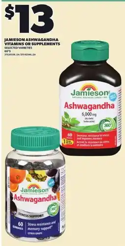 Loblaws Jamieson Ashwagandha offer