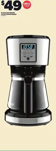 Loblaws Black and decker 12 cup coffee maker offer