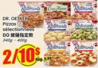 Dr. Oetker pizzas selectionnees