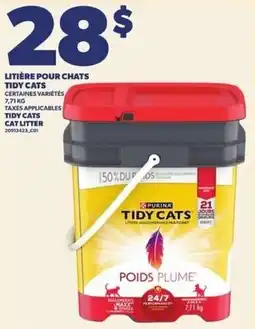 Provigo Tidy Cats cat litter offer
