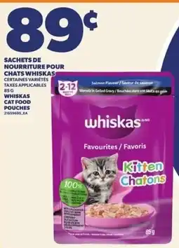Provigo Whiskas kitten cat food pouches offer