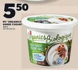 Loblaws PC Organics Greek Yogurt offer