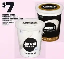 Loblaws Liberté greek yogurt offer