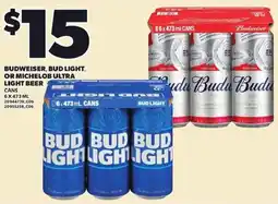 Loblaws Budweiser, Bud Light, or Michelob Ultra light beer offer