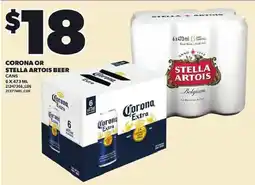 Loblaws Corona or Stella Artois beer offer