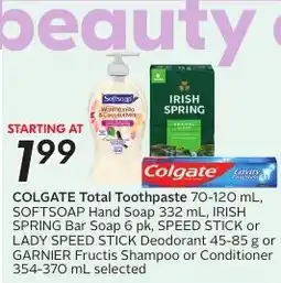 Sobeys Colgate total toothpaste offer