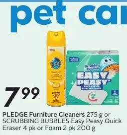 Sobeys Pledge furniture cleaners offer