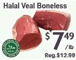 Blue Sky Supermarket Halal Veal Boneless offer