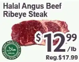 Blue Sky Supermarket Halal Angus Beef Ribeye Steak offer