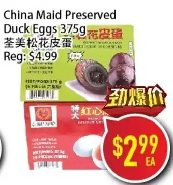 China Maid Preserved Duck Eggs