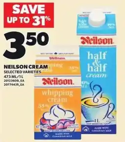 Loblaws Neilson cream selected varieties offer