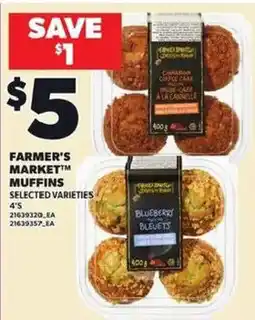 Loblaws Farmer's Market muffins offer